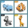 Children's 3D Puzzle Kindergarten Animal Puzzle Intelligence Early Education Toys Dinosaur Animal Model Paper 3-4-5-6 Years Old