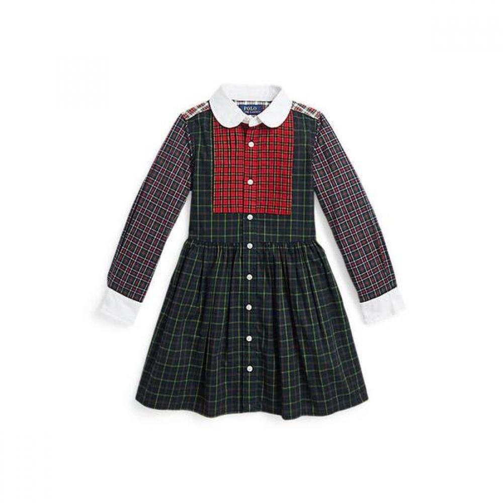 Polo Kids Girl Mix Plaid Cotton Shirt Dress Cwpodrsr3d20704999 2