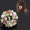 Korean Retro Rhinestone Bow Hair Clip - Women's Spring Ponytail Accessory