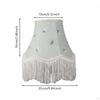 European Design Table Lampshade Vintage Allure Textile with Fringe Handmade Fringed Velvet