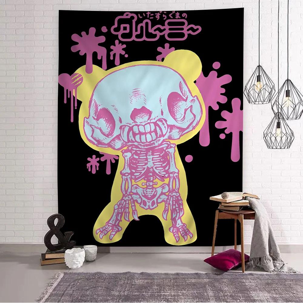 

Cartoon GGloomy Bear Anime Tapestry Art Science Fiction Room Home Decor Wall Art Decor 74x94cm(29x37in)