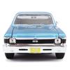 Maisto 1/24 scale diecast model of a 1970 Chevrolet Nova SS Coupe in blue (product number 31262 BU)