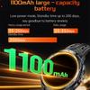 Sports Fitness Smartwatch Health Women Smart Watches Men Flashlight Compass 1100mah Ultra Long Battery BT Call 3ATM Waterproof