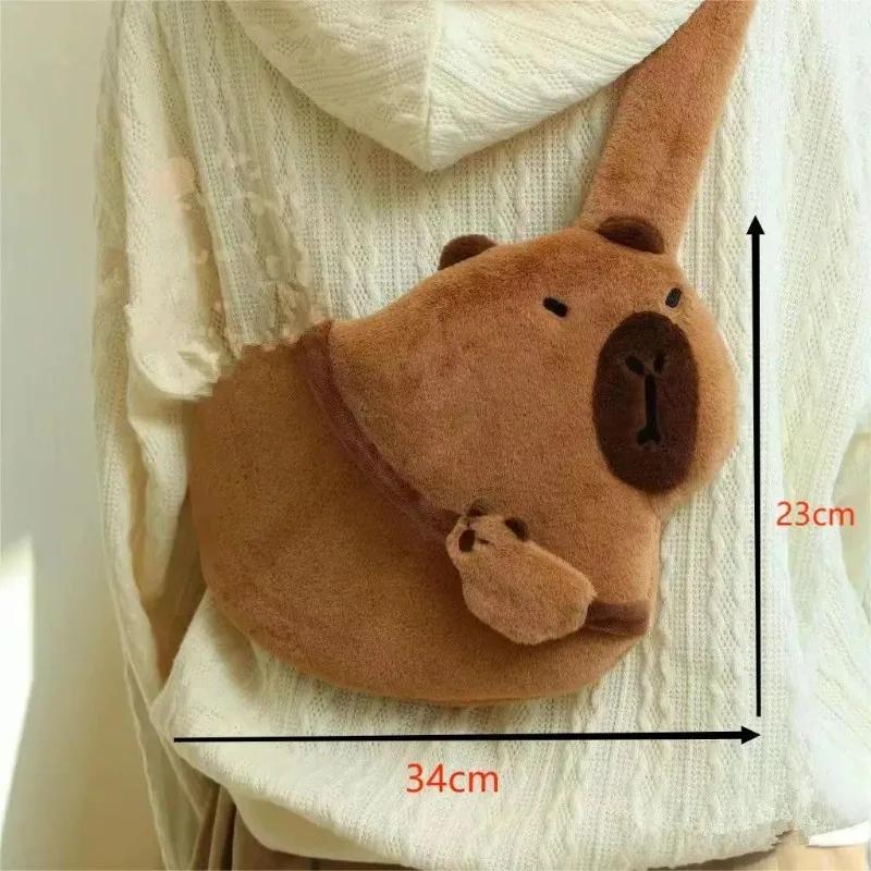 

1 Pcs Capybara Chest Bag Crossbody Bag Women Cartoon Water Dolphin Mobile Phone Bag Shoulder Bags Student темные хаки