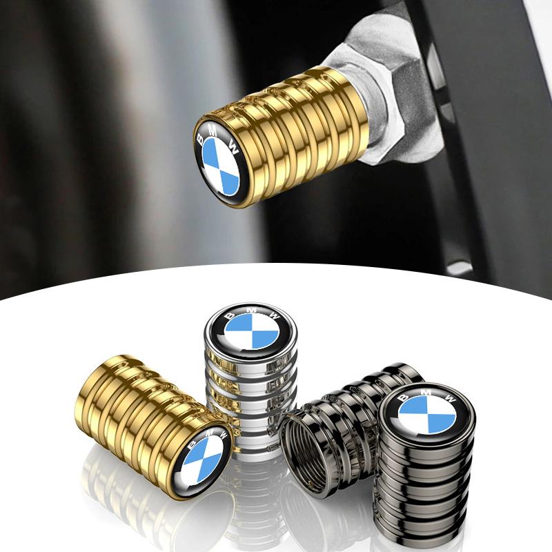VOQO2 4Pcs Car Wheel Tire Valve Caps Tyre Rim Stem Covers Airdust Waterproof For BMW 1 3 5 7 series X1 X2 X3 X5 X6 G30 G20 G11 G12 F40