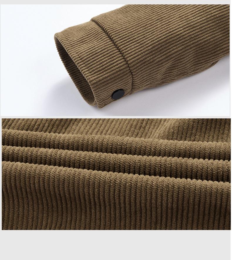 Men S Corduroy Casual Work Jacket Spring Autumn