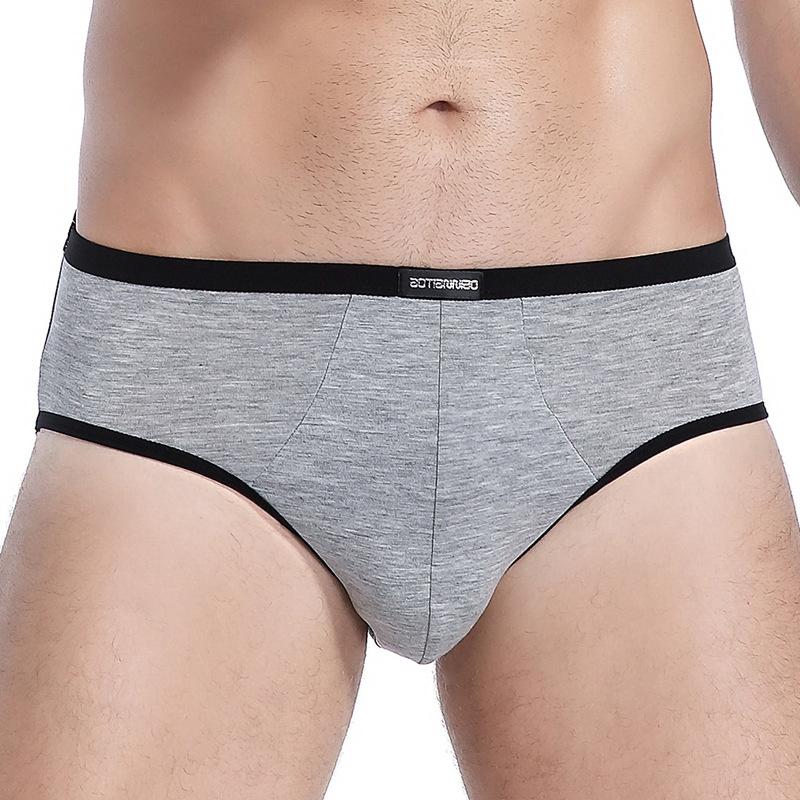 Men's Big Size Briefs Modal Teen Mid-Waist Underwear Sexy Solid Color Underwear Breathable Shorts L XL 2XL 3XL 4XL 5XL