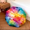 Starry Sky Puzzle  Pattern, Automatic Folding Umbrella, Portable and Foldable Design, 8 Ribs, a Christmas or Birthday Gift.