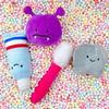 Douyin Xiaohongshu Cartoon Toothbrush & Toothpaste Plush Doll Couple Pendant.