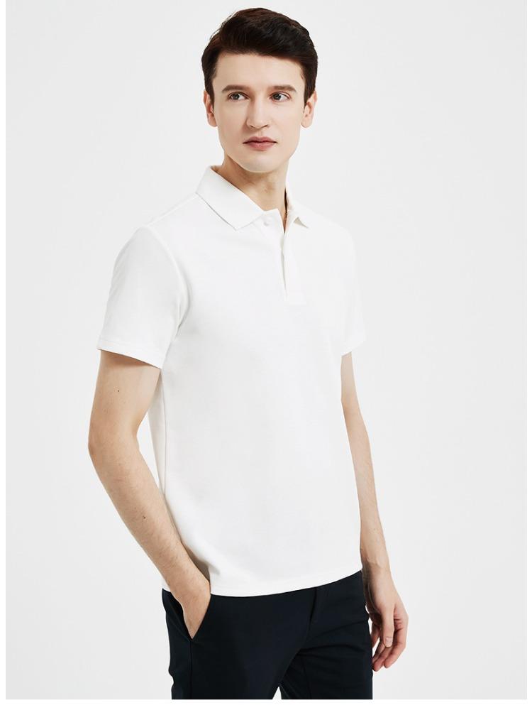 230g Cotton Seamless Collar Short sleeve T shirt Solid Color Cotton Business Pressure bonded Men's Style Minimalist Lightweight Breathable T shirt