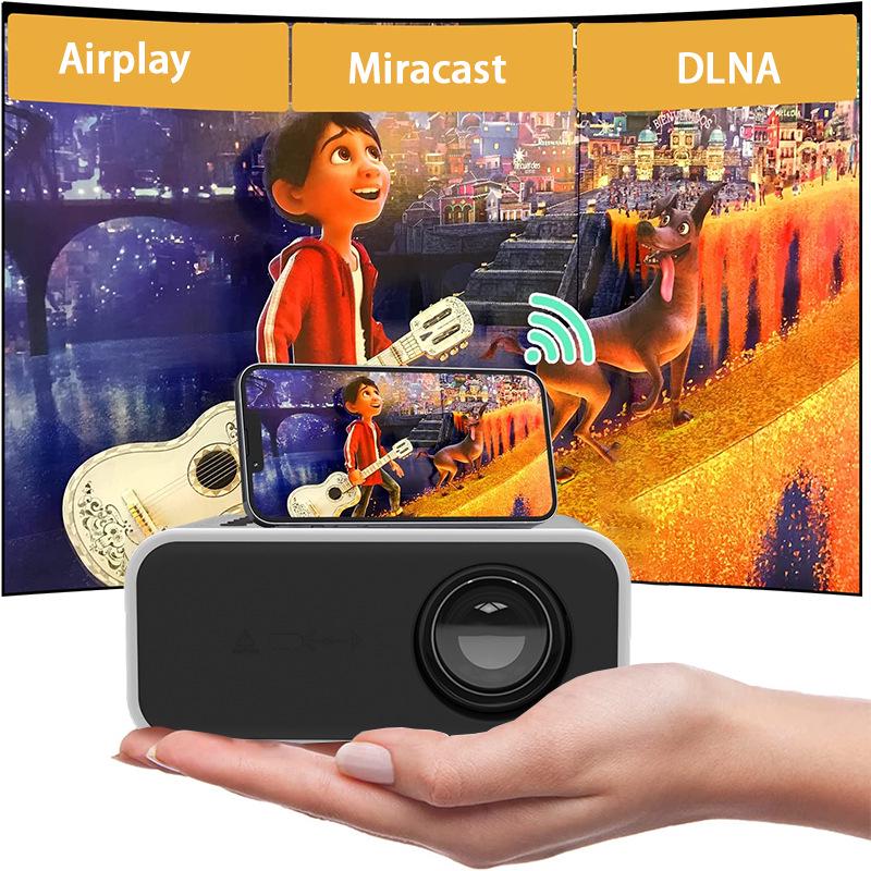 YT300 Portable Mini LED Projector with Wireless & Wired Phone Screen Sharing