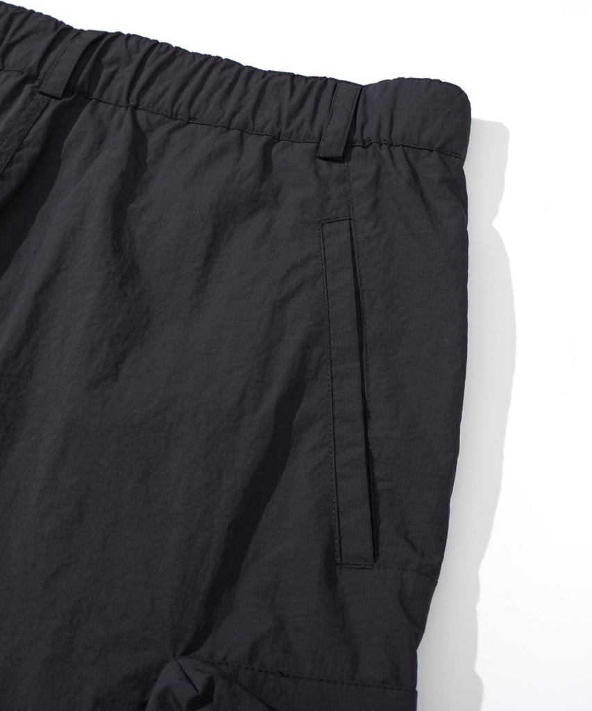 Kallapataleu Nylon Banding Cargo Pocket Bermuda Shorts - Charcoal
