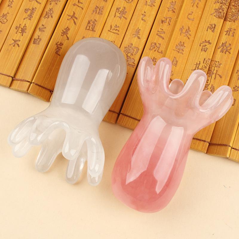 Extended Ergonomic Octopus Head Resin Gua Sha Massager Portable Face Body Scalp Pressure Point Tool Spa Quality Home Travel Use