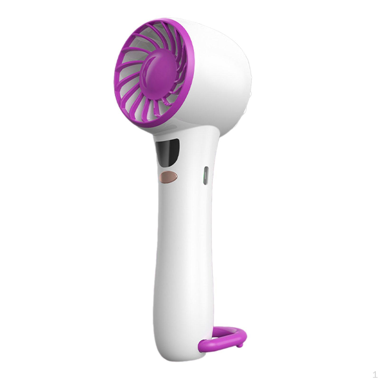 

Компактный портативный вентилятор, переносное охлаждающее устройство, 5 регулируемых скоростей, идеально подходит для путешествий фиолетовый