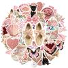 35pcs Whimsical Bow Stickers Romantic Romantic Stationery Stickers  Stickers For Suitcase Fridge Phone Luggage Laptop