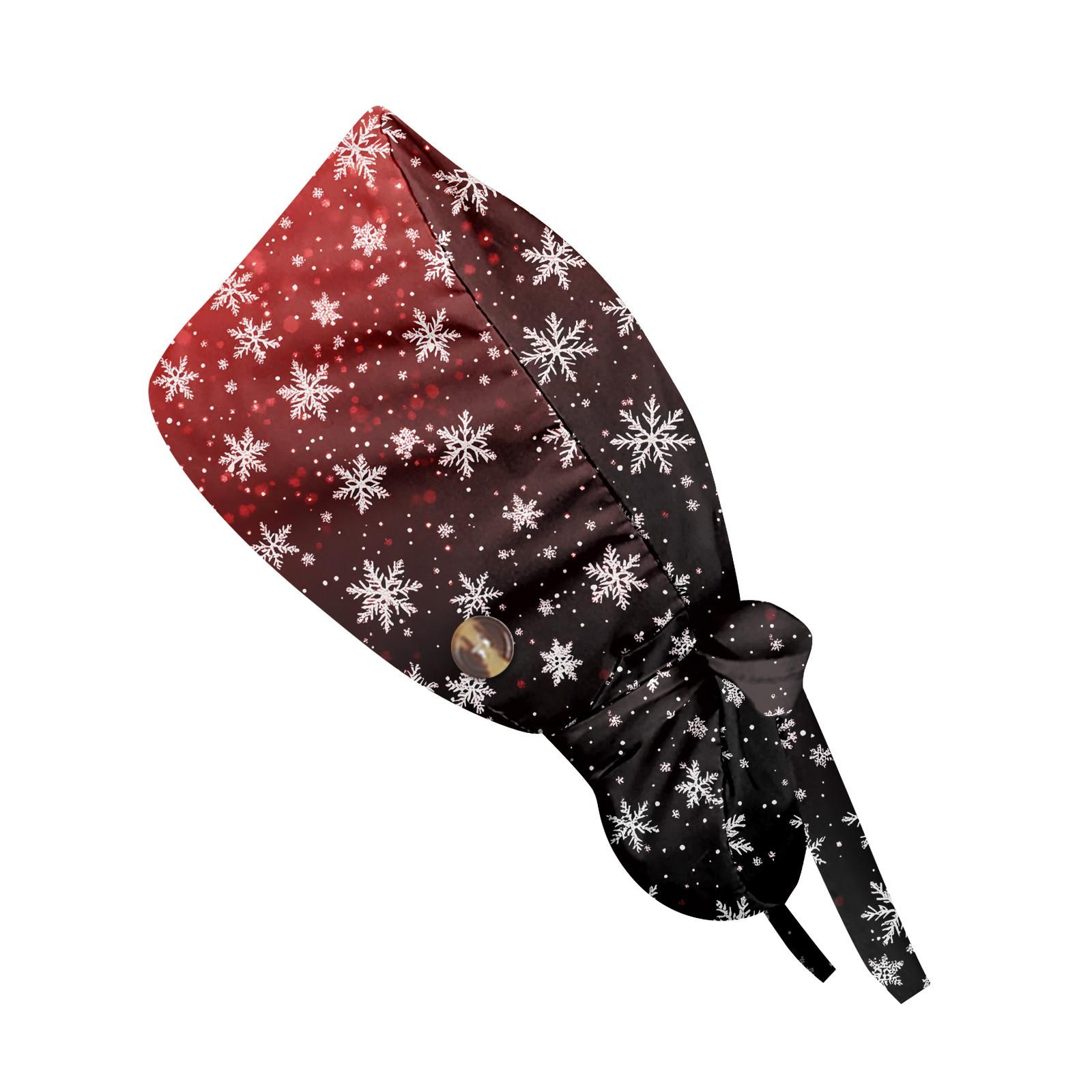 

Модная рождественская рабочая кепка с принтом, повседневная женская кепка с хвостиком, кепка с повязкой, кепка Baotou One Size