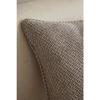 Coussin déhoussable avec passepoil 50 x 50 cm Polyester fils teints jacquard "Atlas" Le fil d'Ariane
