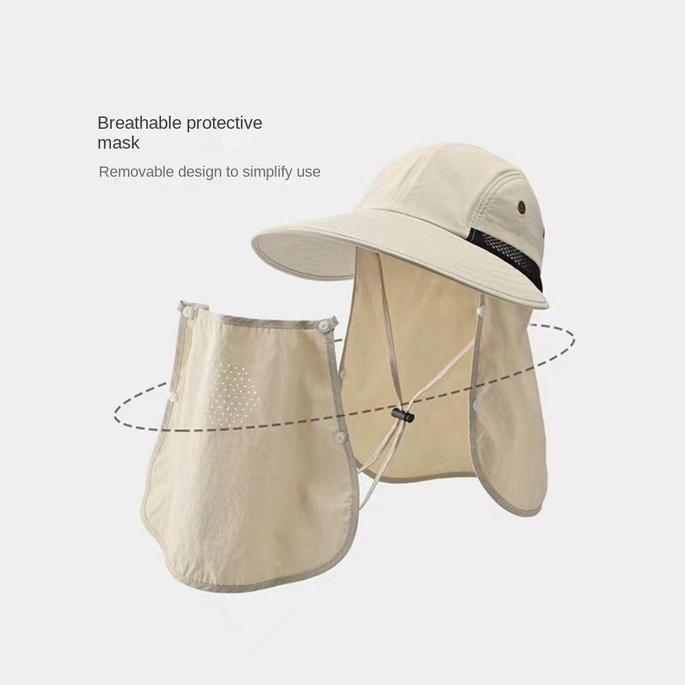 

Waterproof Bucket Hat Wide Brim Beach Cap Summer Shade Hat Men Women темно-сірий колір