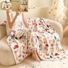 Thick Coral Fleece Christmas Sofa Blanket