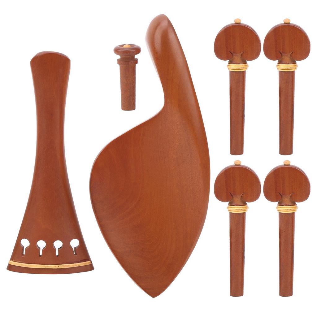 Geigenteile mit Kinnhalter Endstift Saitenhalter Holz Wirbel 44 Beschlagsatz Ersatz