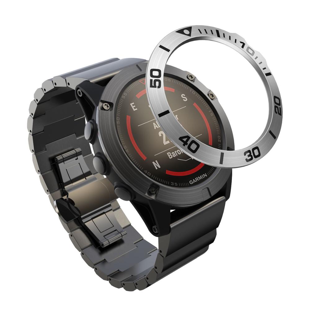 Bezel Ring Styling Frame Case for Garmin Fenix 5x 5x Plus 3 3HR Smart Watch Stainless Steel Cover Anti-scratch Protection Ring