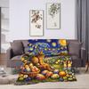 Happy Easter Day Easter Bunny Eggs Blanket Quality Super Soft  Throw Blanket Winter Children Couch Chair Sofa Bed Bedspread