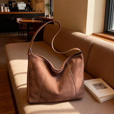 Borsa Vintage in Camoscio Borsa da Sotto Braccio da Donna Borsa a Tracolla