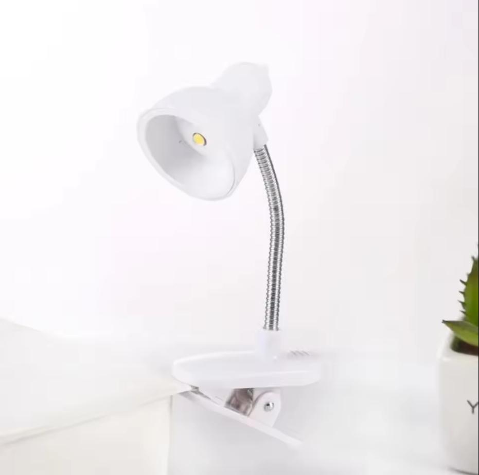 

1Pcs Portable Eye-Friendly Reading Lamp - Warm BrightMini Book Lig Clip-On Light with Long-lasting Battery for Books and Desks