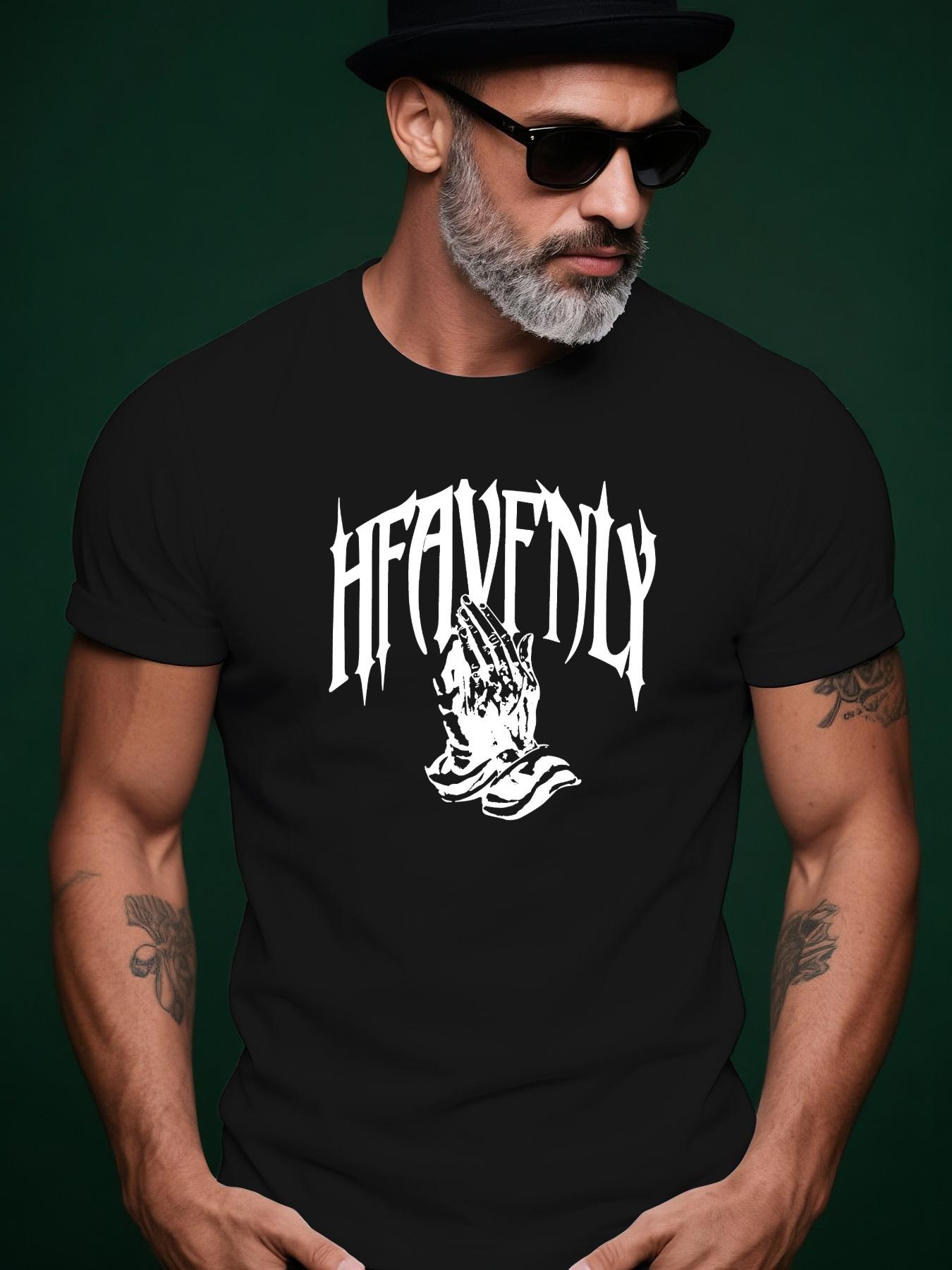 Prayer-Themed Trendy Streetwear Summer Casual Round Neck ... XXL