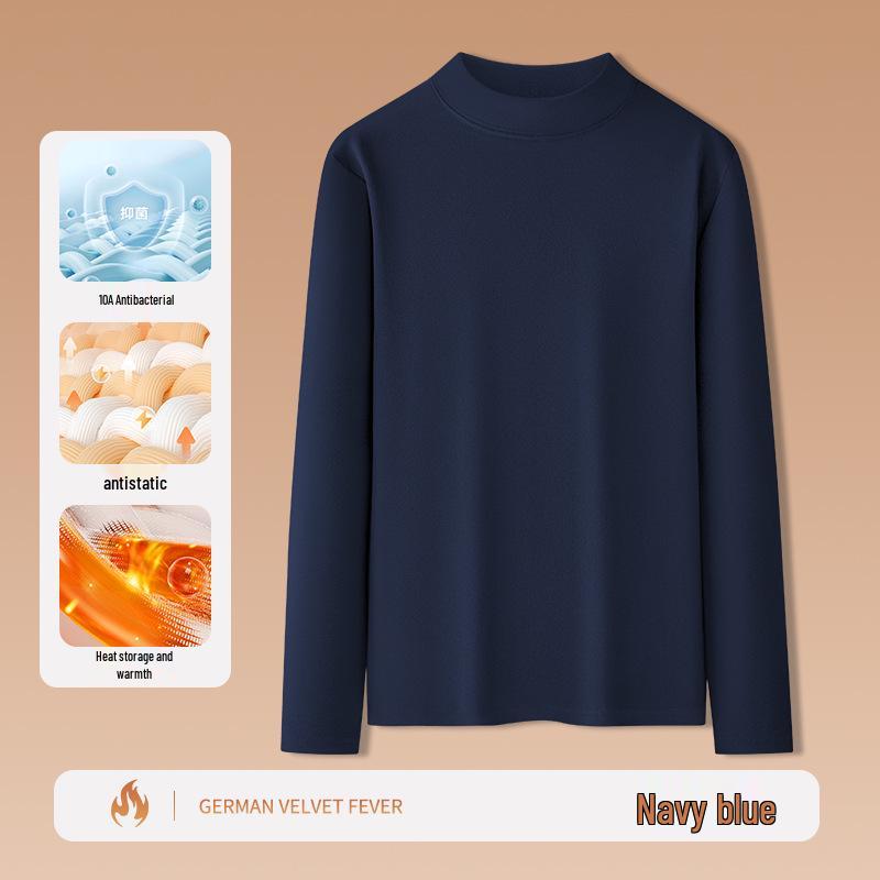 Men's Plush Double-Sided Long-Sleeve Thermal Base Layer Top