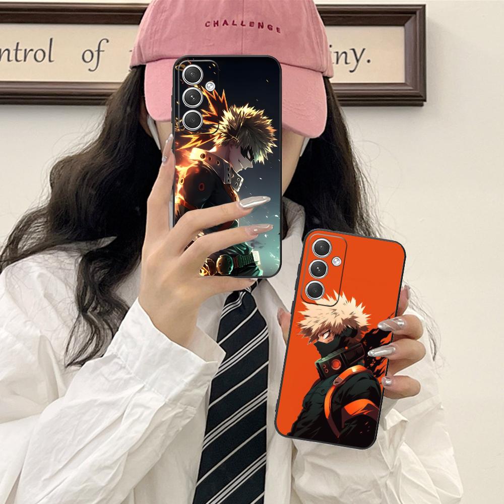 MHA Bakugo Mobile Phone Case for Samsung Galaxy S26 S25 S24 S23 S22 S21 S20 Note20 Plus FE Ultra Colorful Cover Smartphone Cover