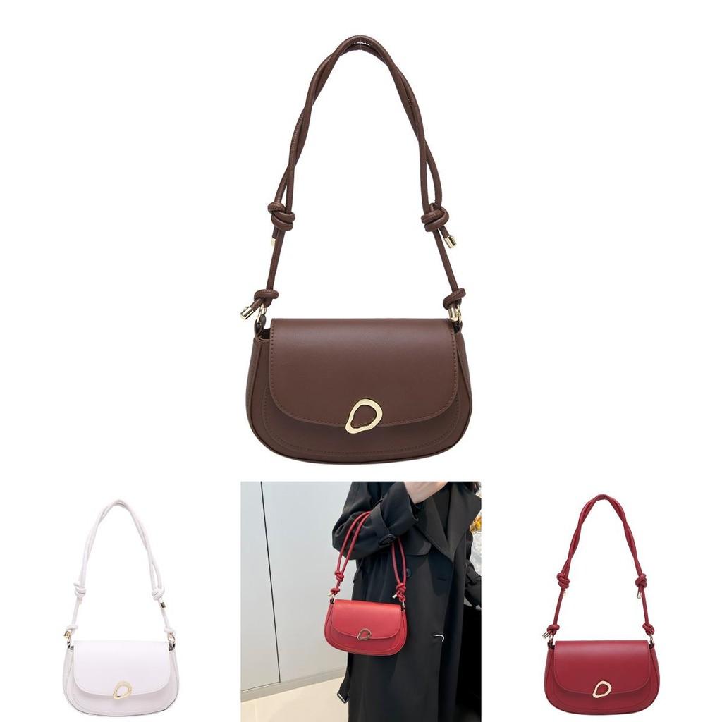 Trendy Urban Minimalist Lock Closure Shoulder Bag For Women Versatile Small Square Style