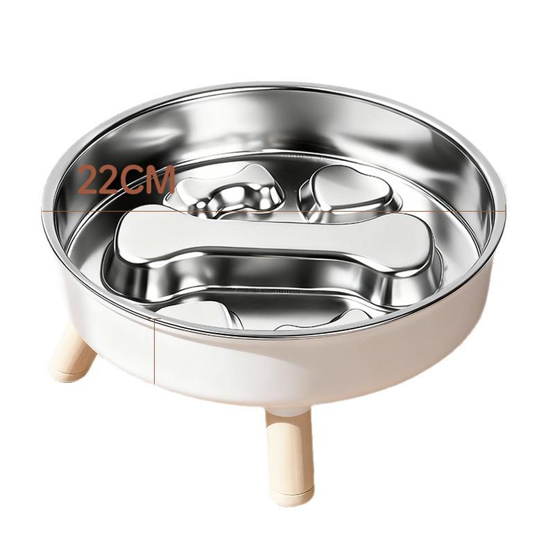 Stainless Steel Non-Slip Slow Feeder Bowl for Pets - Large Capacity for Dogs and Cats