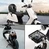 1pc Universal Fit Motorcycle & Scooter Elastic Cargo Net with Helmet Holder, Polyester Mesh Luggage Storage Bag for Bike Tailbox