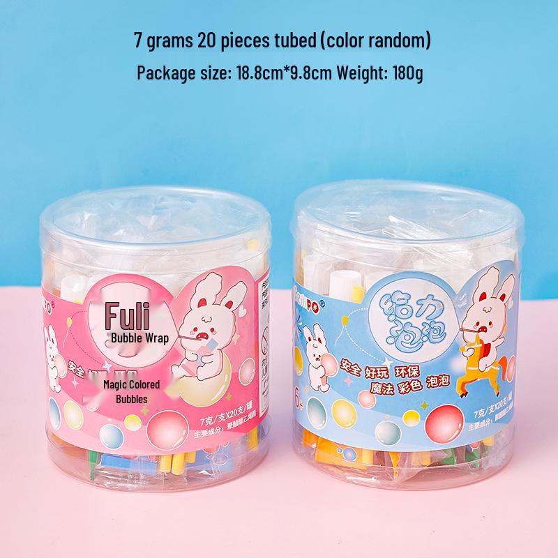 Buntes Kaugummi: Sicher & Ungiftig Seifenblasen Blasen für Kinder - Pädagogischer & Kreativer Spaß als Geschenk