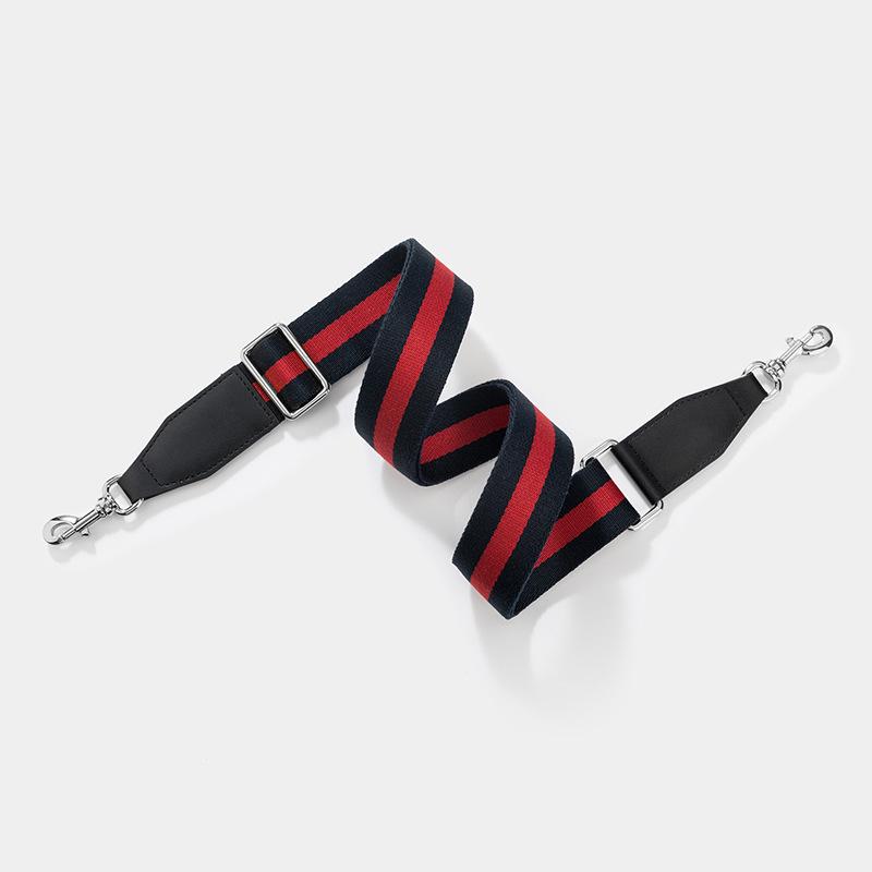 Versatile Single Shoulder Crossbody Bag Strap: Red-Blue Wide Design with Adjustable Red-Green Webbing