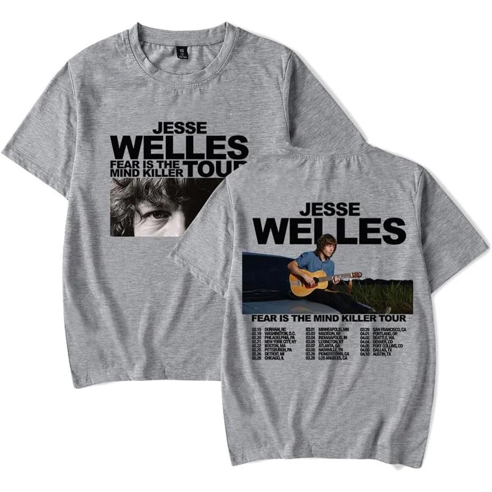 

Jesse Welles Fear is The Mind Killer Tour 2025 Merch Short Sleeve Tshirt Unisex Fashion Crew Neck Top 4XL