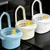 Punch-free Sink Hanging Strainer Basket Detachable Food Residue Separator  Vegetable Washing
