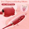 Multifunctional G-spot Sucking Vibrator with Tap and Clitoral Stimulation, Dildo Vibrator Female Sex Toys for Women