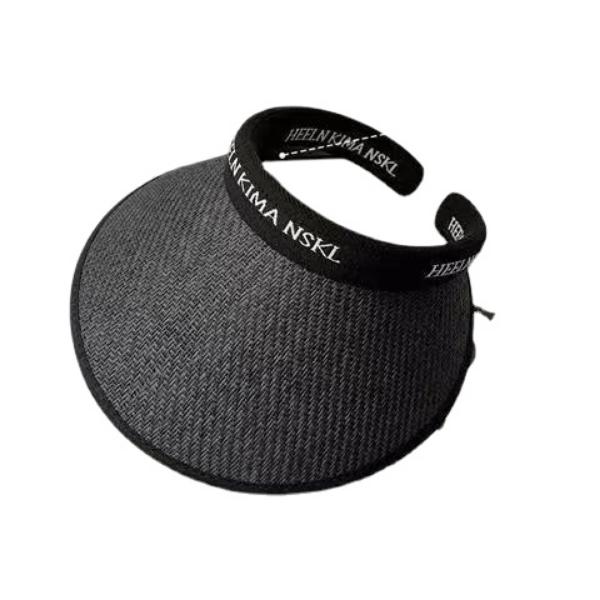 

Полая женская солнцезащитная шляпа с буквенным логотипом и большими полями, солнцезащитная шляпа