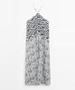 Masimodutti Flinted Flare Midi Dress