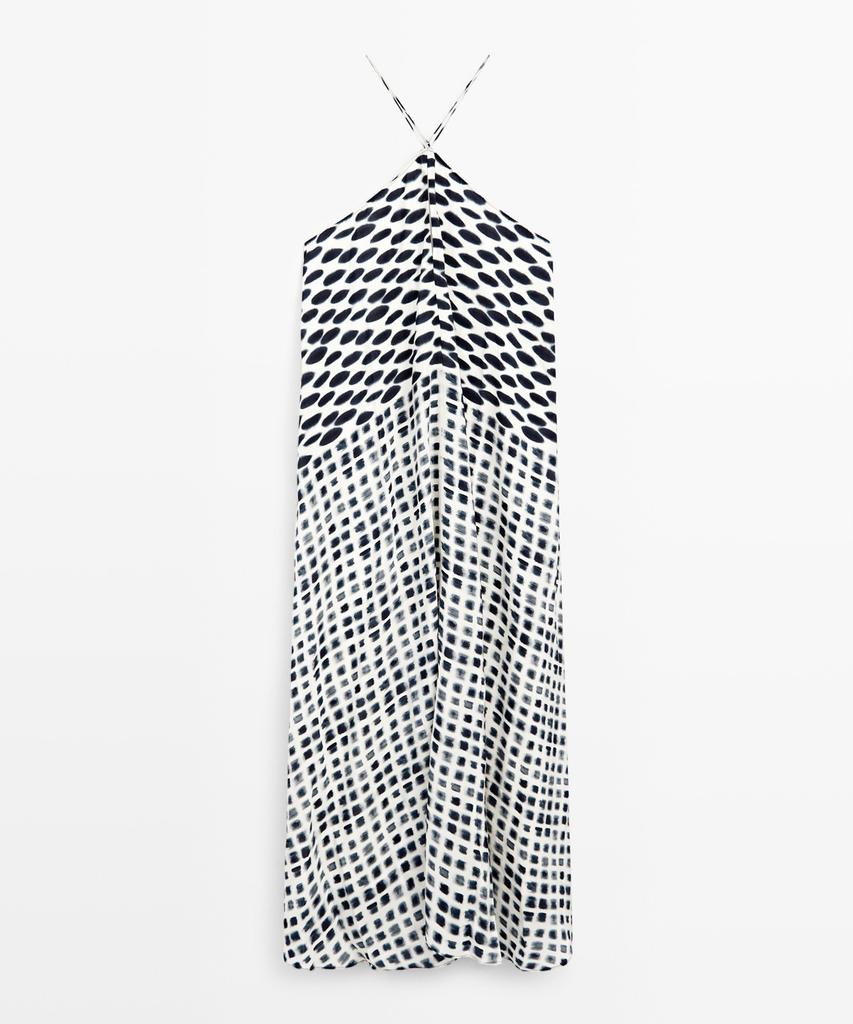 Masimodutti Flinted Flare Midi Dress