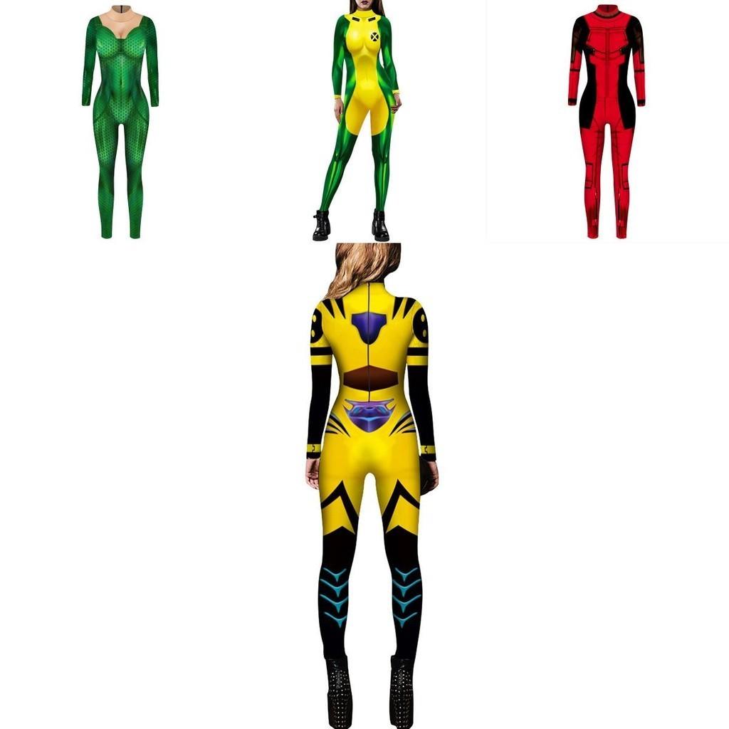 Exquisite X-men Mystique Women Catsuit Jumpsuit 3d Printed Cosplay Costume