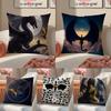 Epic Fantasy Fictional FFourth WWing Dragon Cushion Cover Pillowcase Short Plush Invisible Zipper Room Sofa Cushion Cover