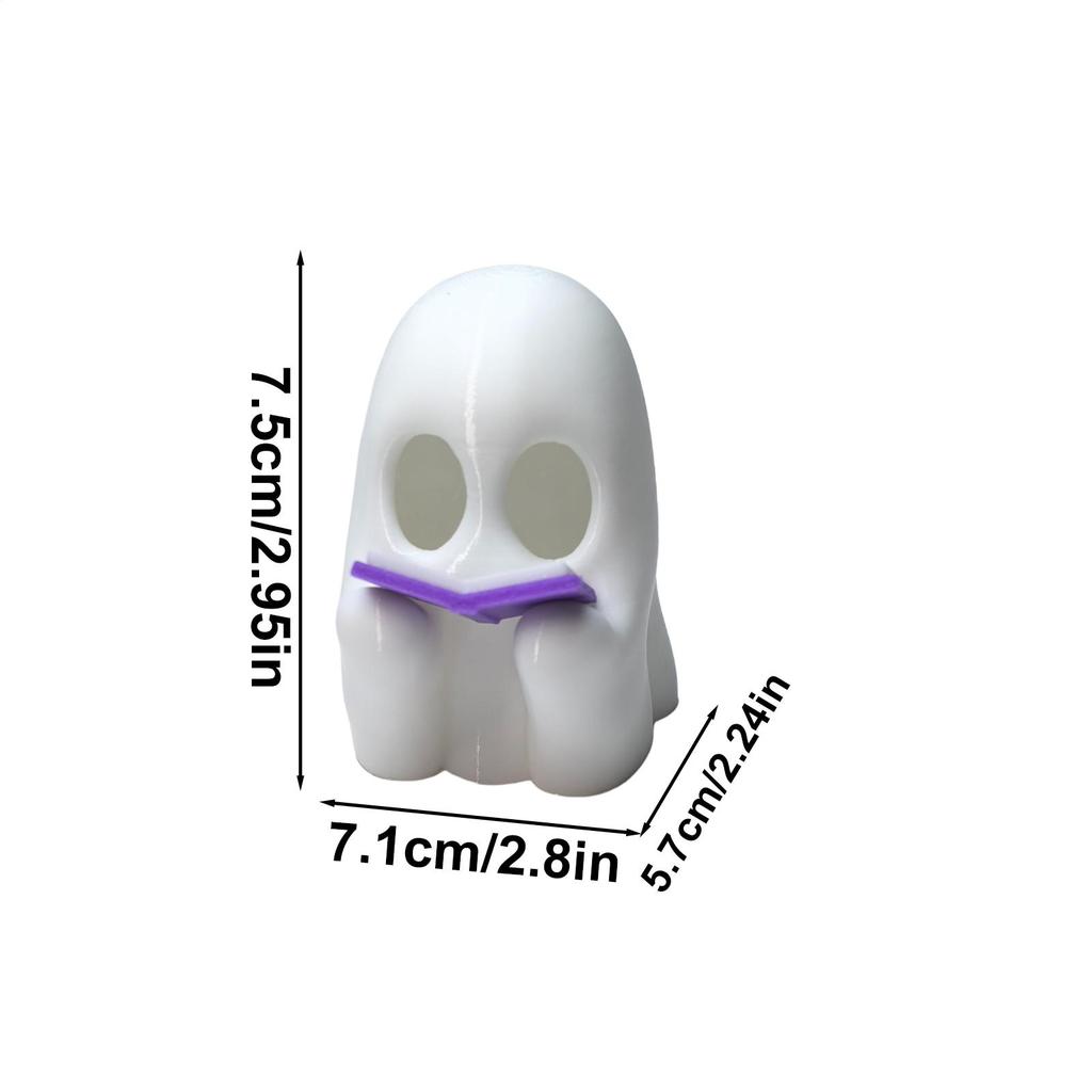 Reading Book Indoor Halloween Decorations Cute Can cast hazy shadows with lighting creative reading ghost desktop small ornament