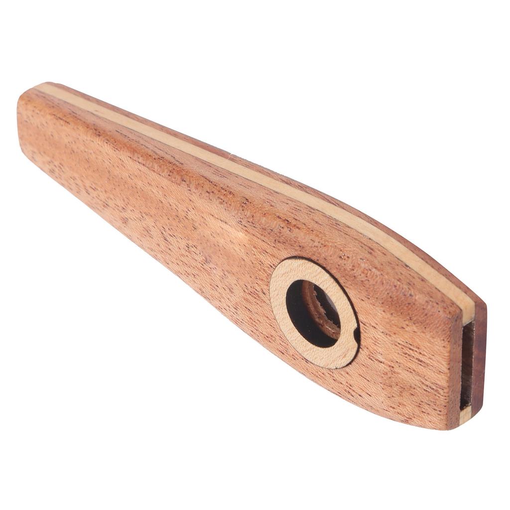 Wood Kazoo Flute Wooden Harmonica Guitar Accompaniment Diaphragm Mouth Music Wind Instrument