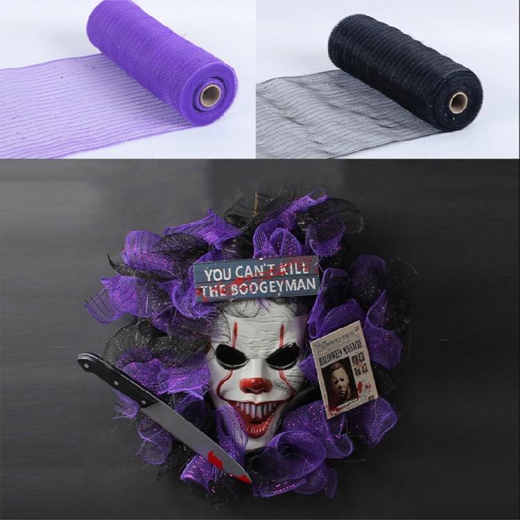Thanksgiving PolyMesh Ribbon Metallic Mesh Ribbon Decor Mesh Roll DIY Candy Box