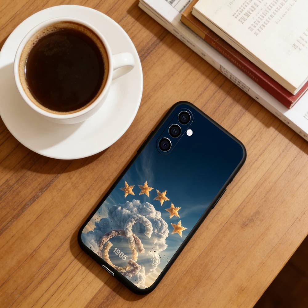 G-Galatasaray SK 1905 Edition Phone Case Black Silicone Soft For Samsung Galaxy A73,A72,A71,A70,A53,A52,A51 Samsung a32 5g