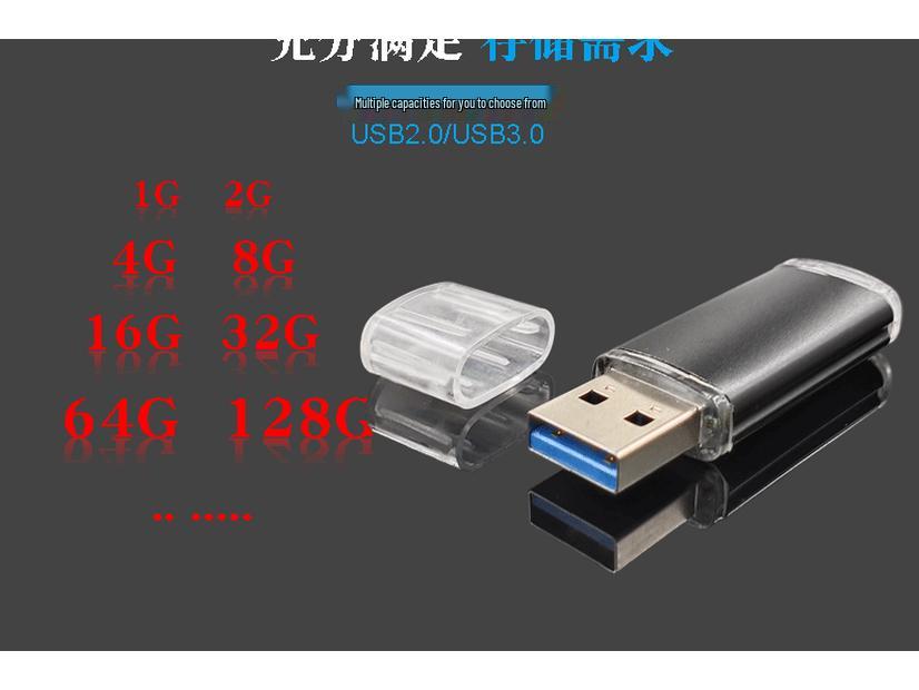 Multi-Color USB Flash Drive - 128MB To 4GB, Metal Design, Encrypted, Perfect for Gifts