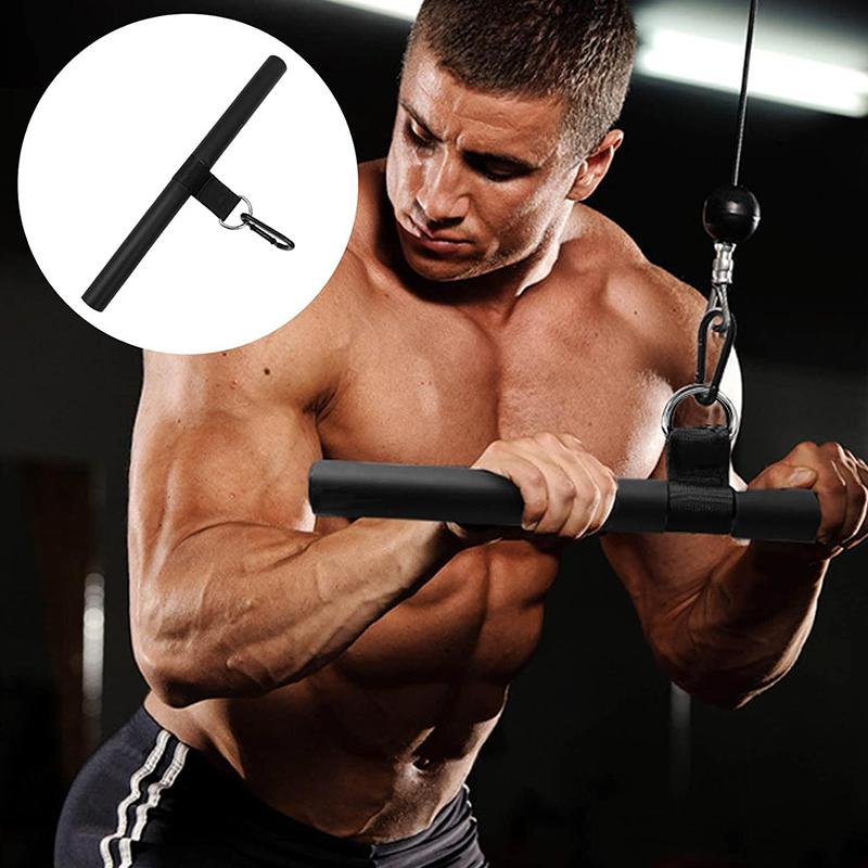 Home Gym Accessory 40Cm Pulldown Bar Essential Home Gym Equipment Durable Lat Pulldown Attachments Tricep Pull Down Attachment